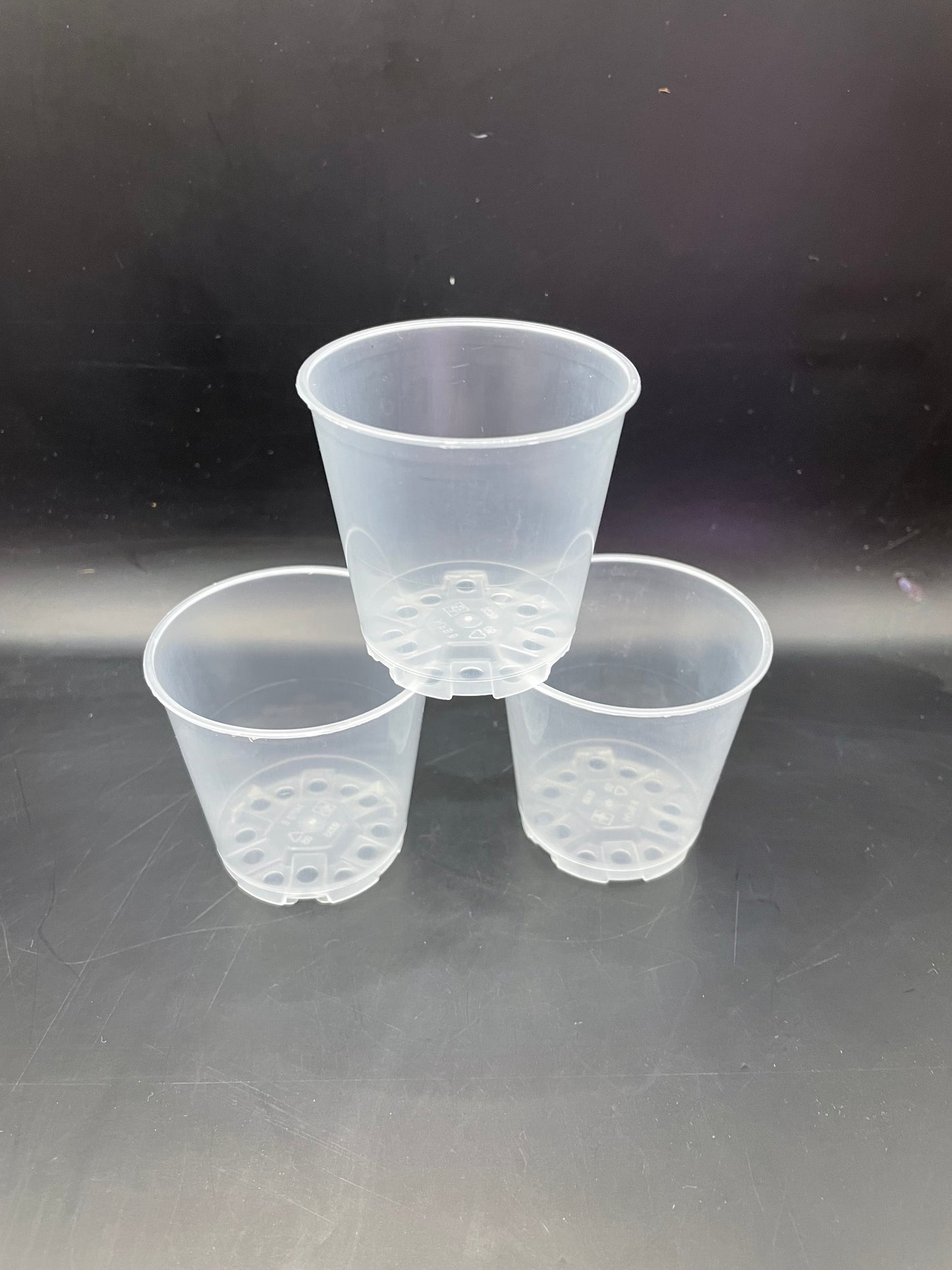 6cm clear orchid pots